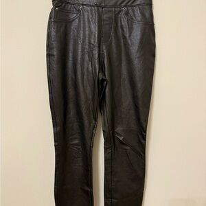 SPANX Black Faux Leather Pants